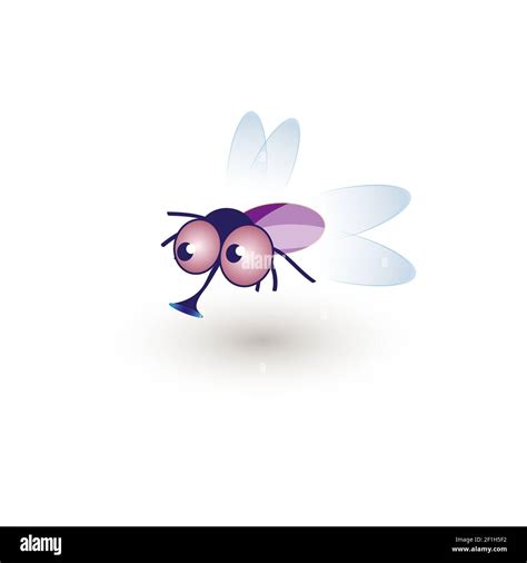 Cartoon illustration funny fly housefly hi-res stock photography and images - Alamy