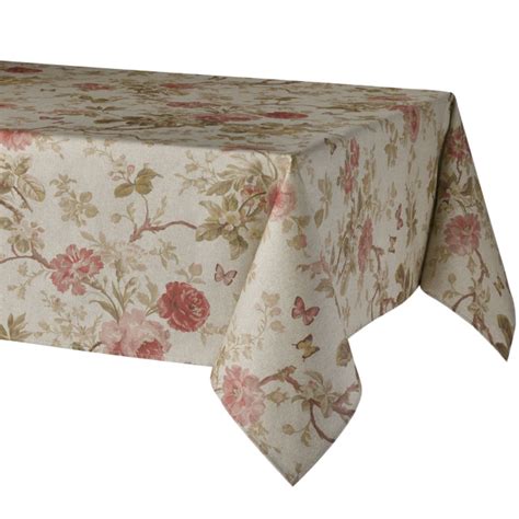 ROSALIE PROVENCE Acrylic Coated French Provence Tablecloth - French Oilcloth Indoor Outdoor ...