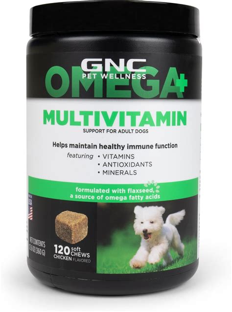 GNC PETS Multivitamin Dog Supplement, 120 count - Chewy.com