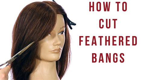 Feathered Layers Haircut Tutorial - How to Cut Feathered Bangs & Face Frame - TheSalonGuy - YouTube