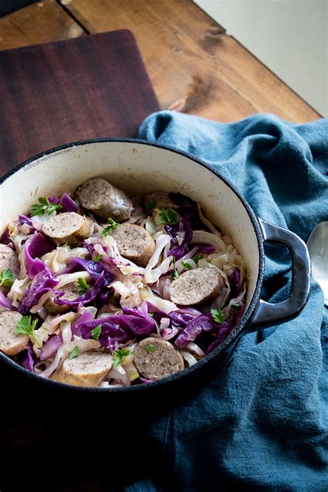 Braised Cabbage & Sausage | DoYouEvenPaleo.net