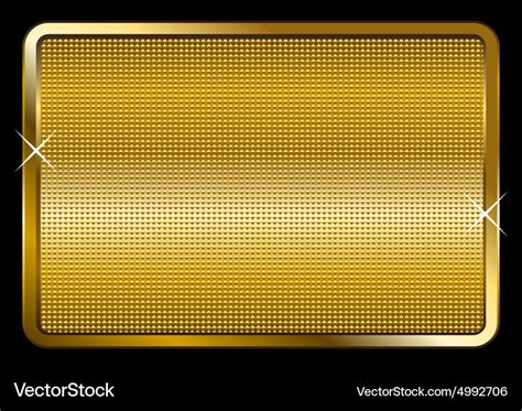 Gold plate Royalty Free Vector Image - VectorStock