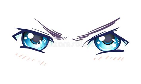 Colorful Beautiful Eyes in Anime (manga) Style with Shiny Light Stock Vector - Illustration of ...