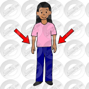 hands to self Picture for Classroom / Therapy Use - Great hands to self Clipart
