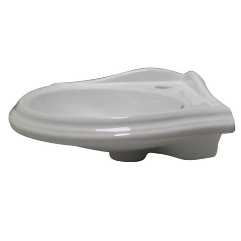 Whitehaus Collection Isabella Corner Wall-Mounted Bathroom Sink in ...