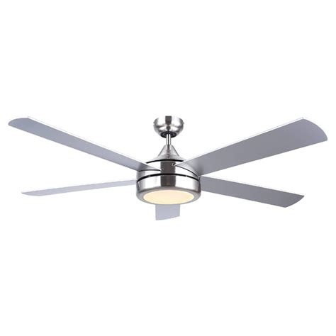 CANARM 5-Blade Ceiling Fan with Light - 52" - PVC - Nickel CF52SOL5BN ...