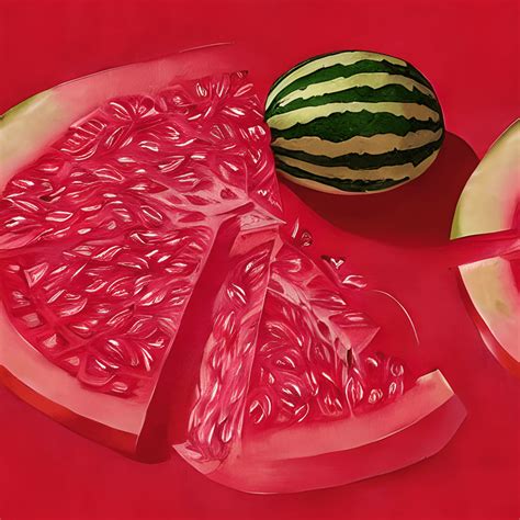 Watermelon HyperRealistic Pattern Graphic · Creative Fabrica