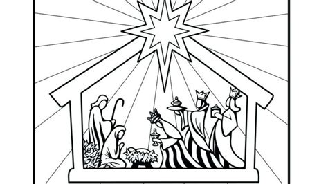 Christmas Coloring Pages Nativity Printable