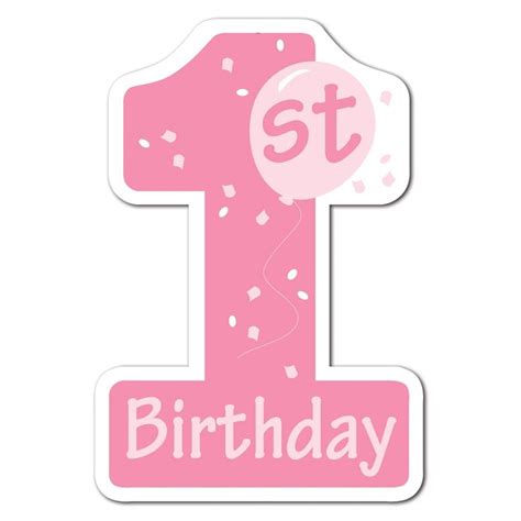 1st birthday clipart - ClipartFest | 1st birthday balloons, Girls party decorations, 1st birthday