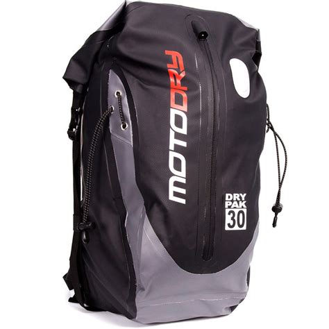 MOTODRY DRYPAK 100% WATERPROOF MOTORCYCLE BACKPACK BAG 30L