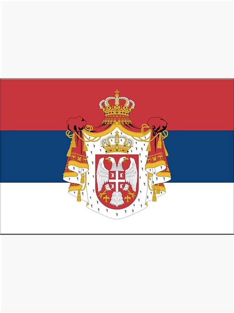 "Serbian Flag & Eagle" Sticker by tylorova | Redbubble