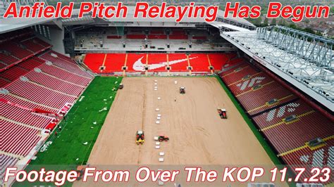 ANFIELD PITCH RELAYING HAS STARTED!!!! We Take A Look At The Work In ...