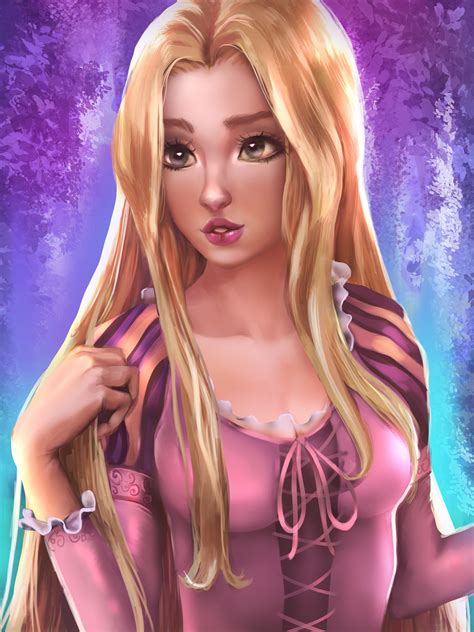 ArtStation - Rapunzel Tangled Fanart