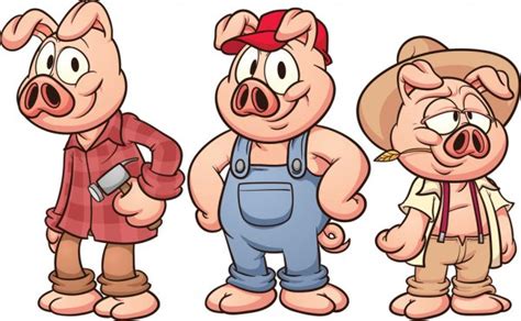 205 Three little pigs Vector Images | Depositphotos