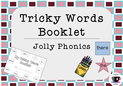 Tricky Words Booklet - Color the Shape | Teaching Resources | Tricky words, Jolly phonics tricky ...