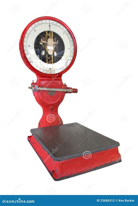 Old Vintage Weight Scale Isolated Stock Photography - Image: 23686312