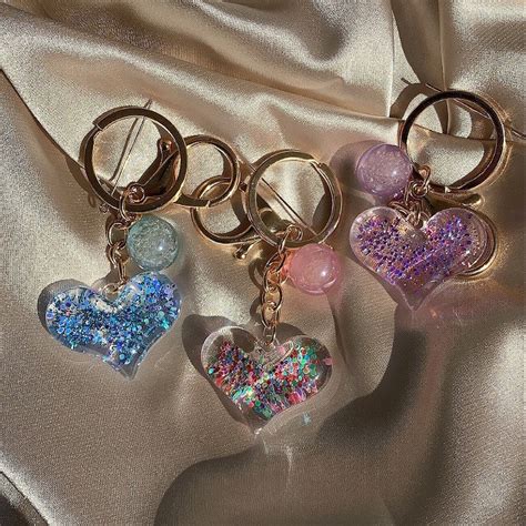 Cute Keychains Girly Keychain Resin Keychain Handmade - Etsy