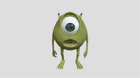 Mike Wazowski Monsters Inc. - 3D model by guilherrs [263f034] - Sketchfab