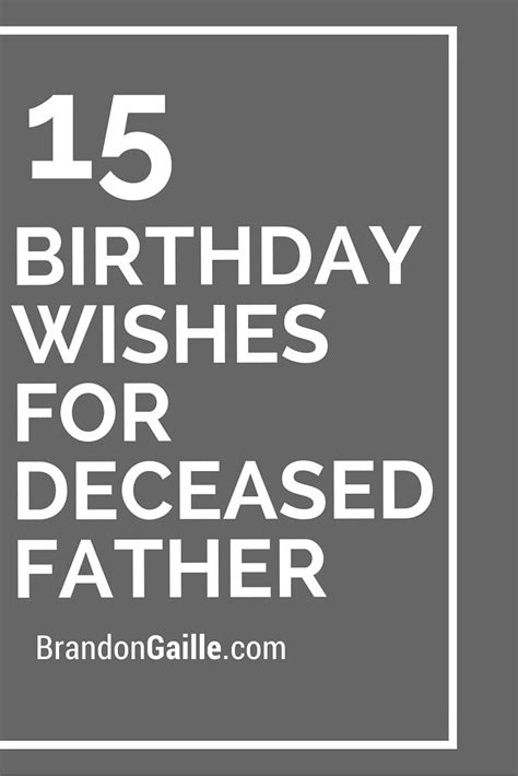 15 Birthday Wishes For Deceased Father | Father birthday quotes, Dad birthday quotes, Dad ...