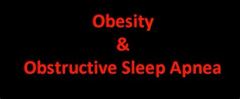 Obesity, a precurser to sleep apnea? Warning, blunt realities ahead...