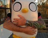 Items similar to MEGA GUNTER Penguin plush toy from show Adventure Time 22x16 inch Gunther the ...