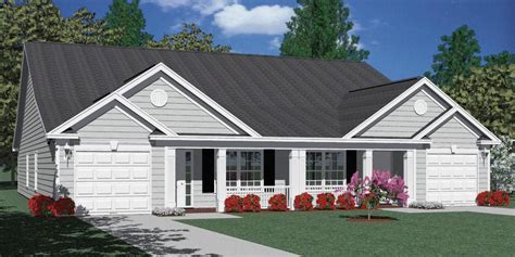 House Plan D1392-B DUPLEX 1392-B elevation | Garage house plans, Duplex house plans, Duplex ...