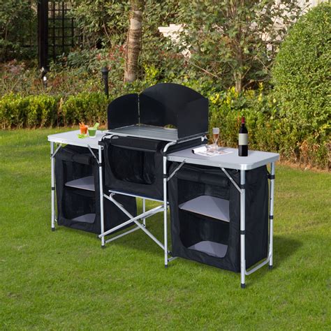 Camping Kitchen Picnic Cabinet Table Portable… « Cool Camping Gear