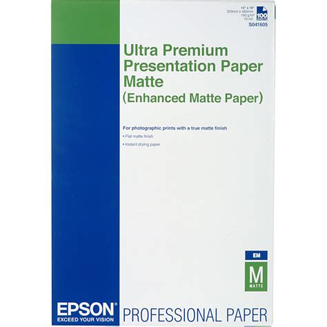 Epson Ultra Premium Presentation Paper Enhanced Matte S041605