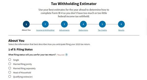 IRS Federal Tax Withholding Calculator 2021 - Federal Withholding ...