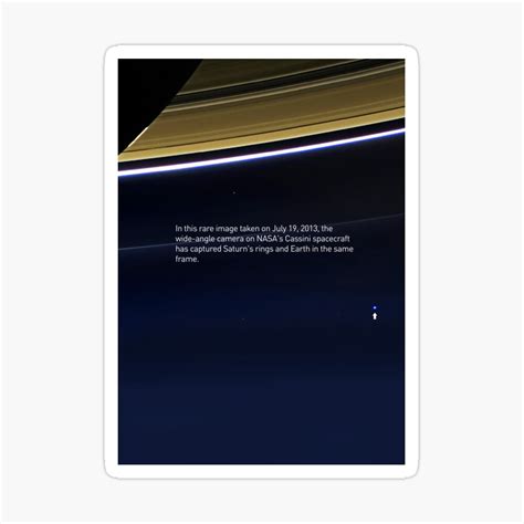Photography Earth From Saturn Rings Small Pale Blue Dot Print Poster ...