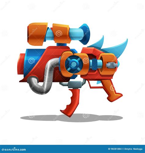 Cartoon Blaster Laser Gun Vector Weapon Set | CartoonDealer.com #221782989