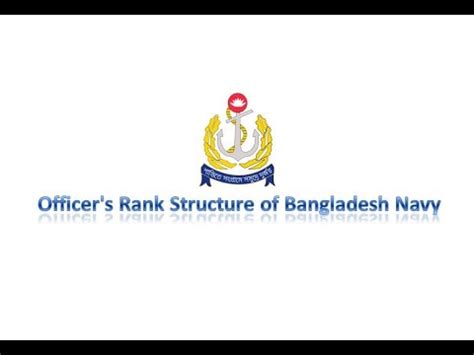 Officer's Rank Structure Of Bangladesh Navy - YouTube