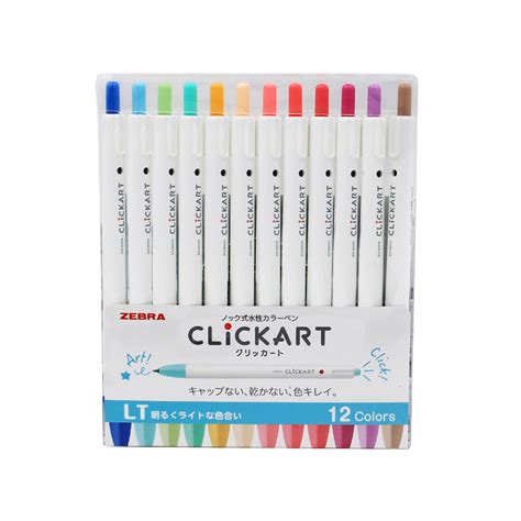 Zebra Clickart Marker Pen (Set of 12) – Everything Calligraphy