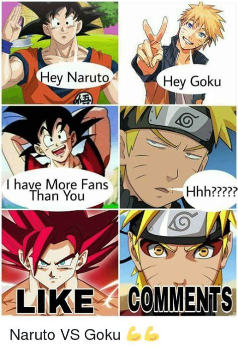 Naruto vs goku Memes