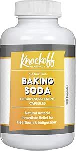 Amazon.com: Baking Soda Antacids by Knock Off Pharmacy, All-Natural ...