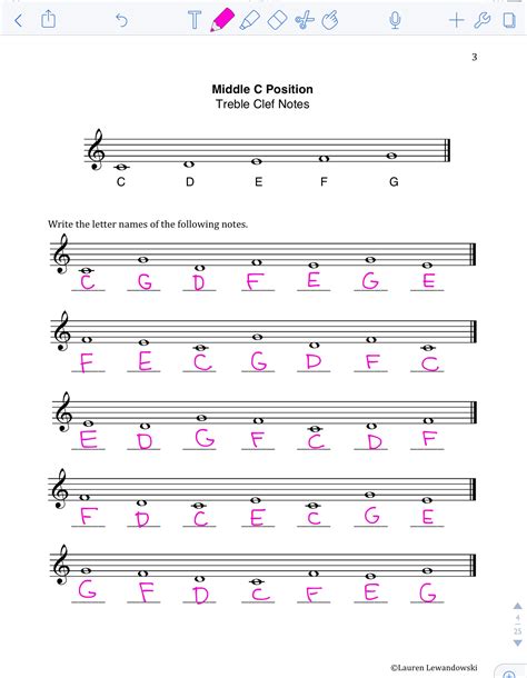 Note Naming Worksheets (PDF) | Piano with Lauren
