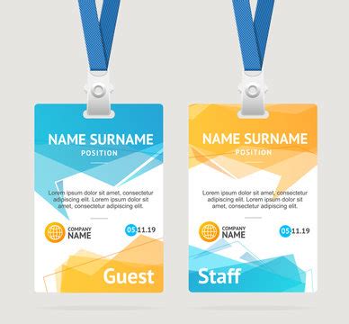 Conference Badge Template Images – Browse 43,174 Stock Photos, Vectors, and Video | Adobe Stock