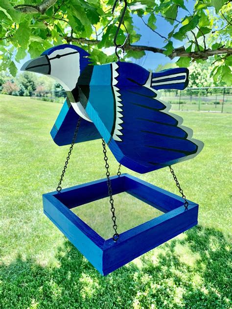 Blue Jay Feeder - Etsy | Homemade bird feeders, Blue jay bird feeder ...