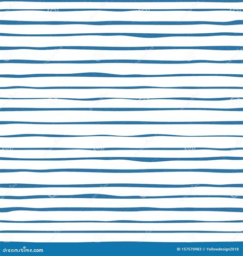 Navy Blue Stripes Seamless Pattern. Hand Drawn Striped Wallpaper Stock Illustration ...