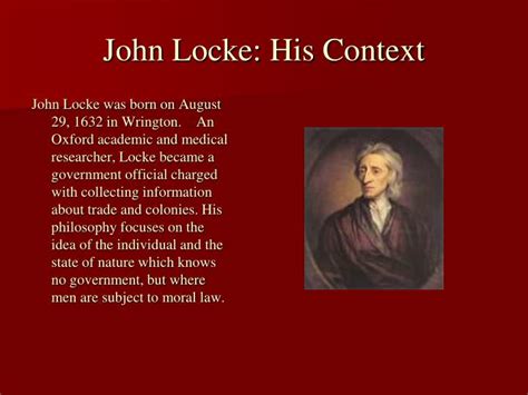 PPT - Political Philosophy: John Locke, The Second Treatise on Government PowerPoint ...