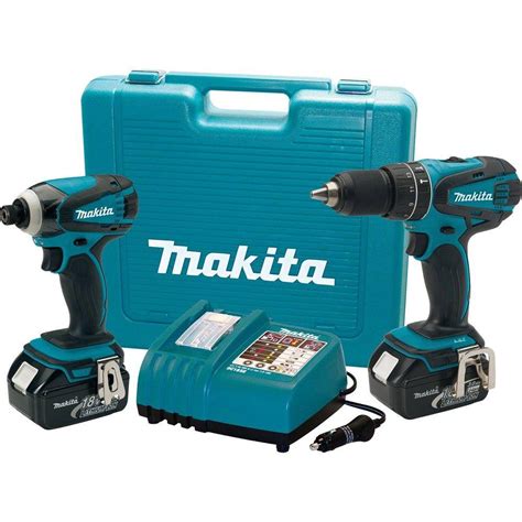 Makita 18-Volt LXT Lithium-Ion Cordless Hammer Drill/Impact Driver Combo Kit (2-Piece) w/ (2 ...