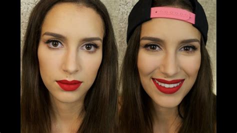 Instagram Baddie Tutorial ~ Bold Liner & Red Lip - YouTube