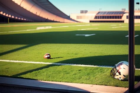 Premium Photo | Football field grass rugby field green field sports competition field