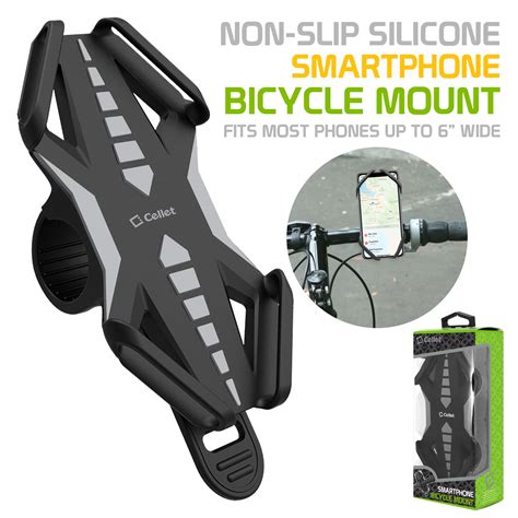 Bike Phone Mount, Universal Bicycle Holder Mount for Apple iPhone X, 8 ...