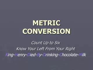 PPT - Metric conversion PowerPoint Presentation, free download - ID:438630