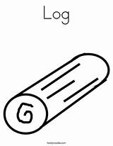 Log Coloring Page  Twisty Noodle sketch template