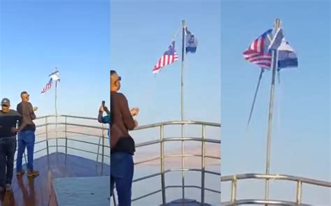 (Video) Malaysians Under Investigation For Flying The Jalur Gemilang Beside Israeli Flag