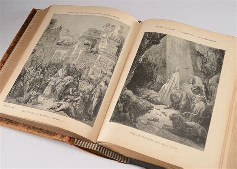 1885 Leather Bound Pictorial Bible | EBTH