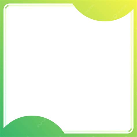 Green And Yellow Gradient Product Frame Cover Border Twibbon Style Vector, Product, Cover ...