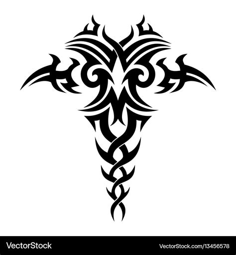 Tribal tattoo design Royalty Free Vector Image